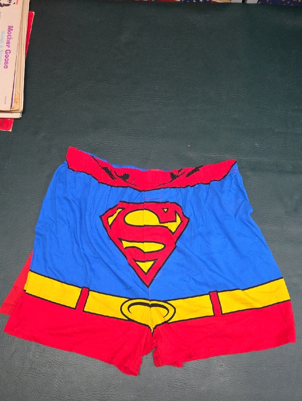 **DC Comics Superman Lounge Shorts in Blue, Red, Yellow**
